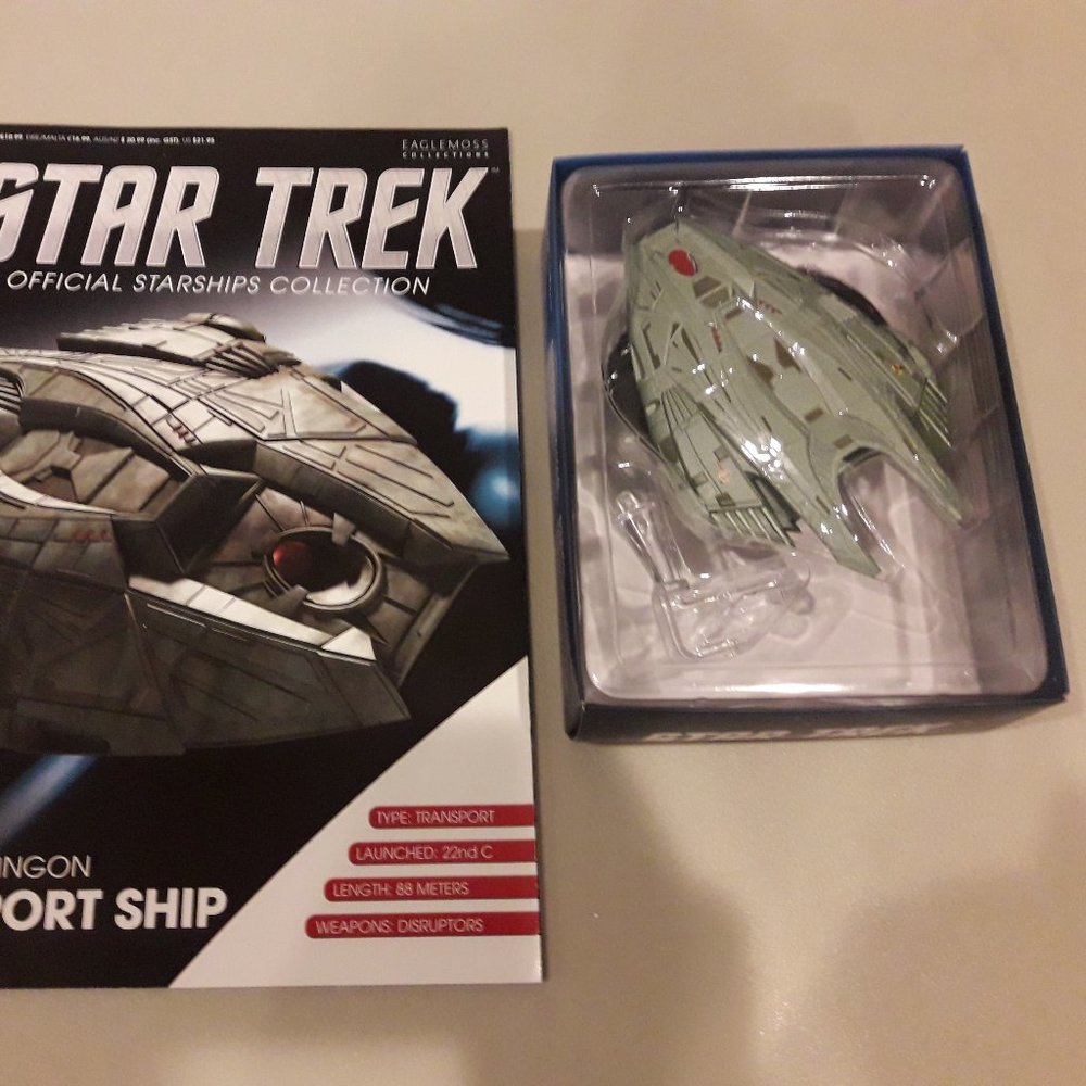 Eaglemoss Star Trek Goroth's Klingon Transport Ship With Magazine # 71